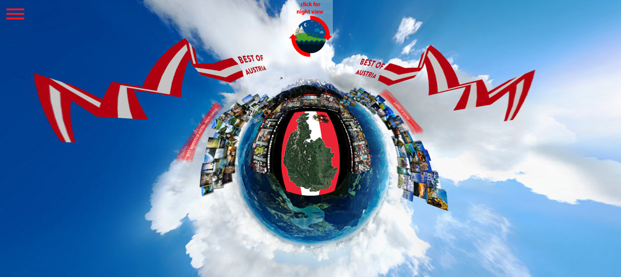 BEST OF AUSTRIA 360° Gigapixelbild - digitale Visitenkarte Österreichs